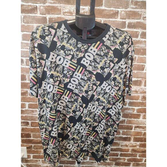 Zion Rootswear Bob Marley All Over Print Shirt Size 2XL - Picture 1 of 7